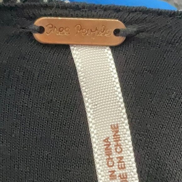 Free People Lady Pucker Scoop Back Dress Black Size Small - Picture 8 of 9